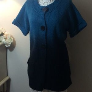 Teal/Black Ombré Sweater